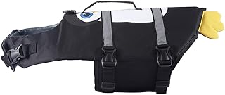 UKCOCO Roupas para cães Colete salva-vidas profissional para animais de estimação colete refletor ajustável vestuário de treinamento para cães