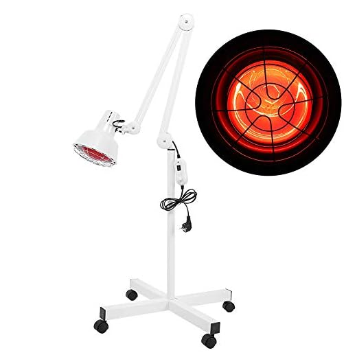 Luz de Piso de Terapia infrarroja, Productos de Terapia LED con lámpara de Calor infrarroja, Buena penetración de Calor, Rueda Universal Ajustable, para la Familia, Centro de Fisioterapia, Cosmética