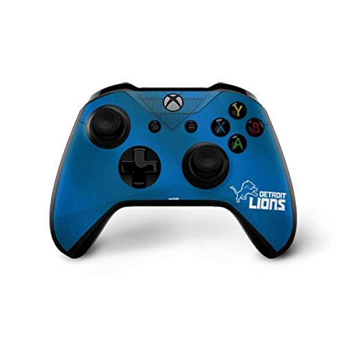 Skinit Decal Gaming Skin Compatible with Xbox One X Controller - Officially Licensed NFL Detroit Lions Team Jersey Design