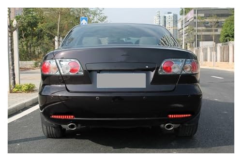 Luces intermitentes para Mazda 6 GG 2003-2008 y reflector de parachoques trasero LED negro 6
