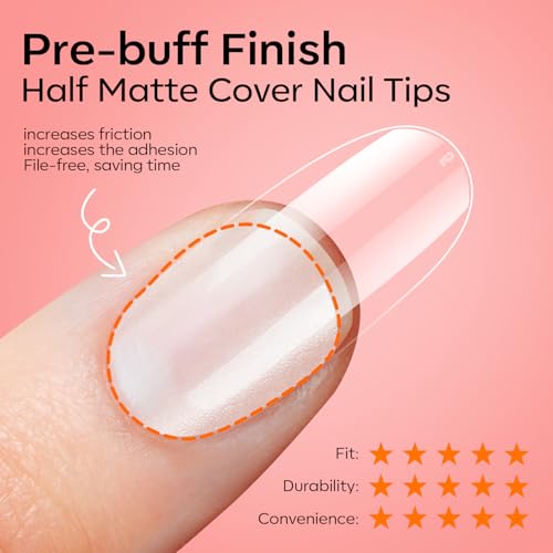  Mini UV Light for Gel Nails X Nail Gel Kit Medium Oval - image 8