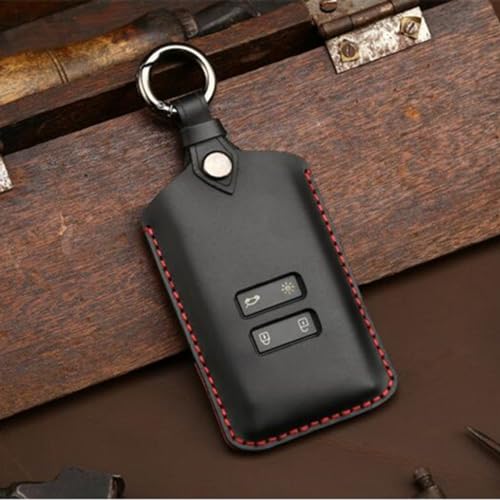 Coque clé Renault Koleos fibre de carbone étui protection rigide pour clé voiture