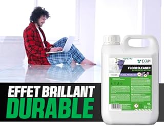 EQM - ECO-202 - Nettoyant Sol Multi Surface - Action renforcée pour un plus de nettoyage - 5L - Haut pouvoir dégraissant et désodorisant - Arôme floral