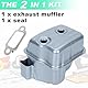 ADEFOL Endschalldämpfer-Set mit Dichtung für Stihl MS271, MS291, 1141 140 0611, 1141 140 0608