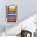 OGANAZI 10 Belts Karate Belt Display Rack with Personalized Stickers, Taekwondo Belt Display Holder with Side Medal Rack, Elastic Band Martial Arts Belts Display Holder for Taekwondo, Karate,BJJ Gifts