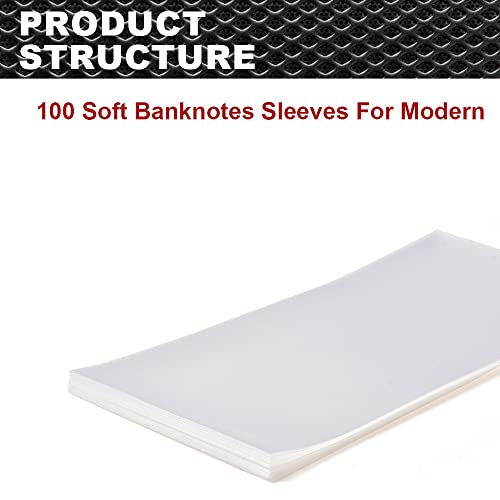 Fundas suaves para billetes CNNELL 100 piezas miniatura 7