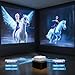 Sunys Projector with WiFi and Bluetooth, Native 1080P Full HD, Portable Movie Projector Compatible with Android/iOS/HDMI/USB (Textured Grey)
