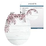 📦 LIEFERUMFANG: 1x WC-Sitz mit Klobrille und Toilettensitz (Maße: 370 x 55 x 450 mm), Abstandspuffer, 2x Befestigungsscharniere aus Metall, Montageanleitung