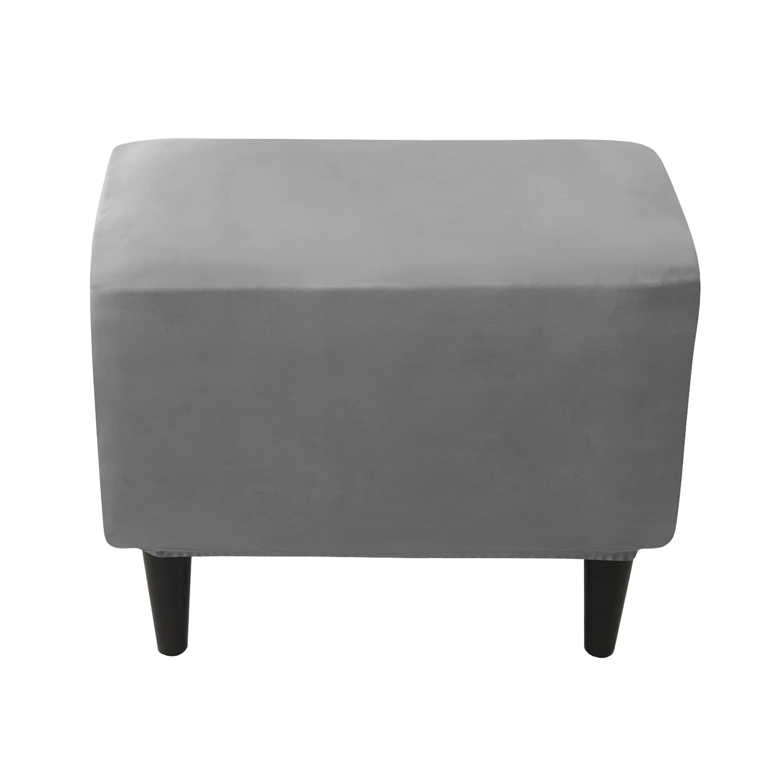 Housse Extensible Pour Pouf Rectangulaire - Tissu Jacquard Doux - Lavable Machine - Tailles S/M/L - Protection Anti-taches
