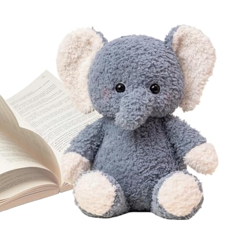 Genérico Peluches Elefante,Adorable Coleccionable - Decoración De Cama Peluche Elefante | para Dormitorio Guardería Aula Recompensas Accesorio para Fotos Cumpleaños San Valentín Año Nuevo