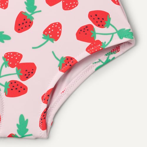 Image of Amazon Essentials Girls and Toddlers' Cross-Back One-Piece Swimsuit