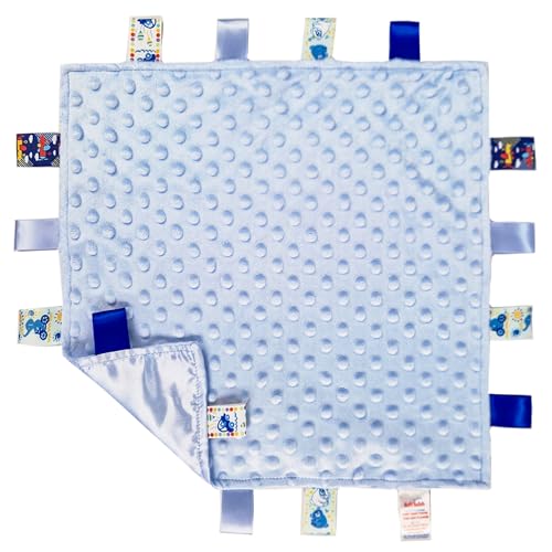 Baby Super Soft Deluxe Comforter Blanket with Satin Ribbons (Blue)
