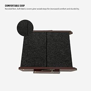 MEWANG-Wooden-Pet-StairsPet-Steps-2-in-1-Foldable-Stairs-Ramp-for-Beds-and-Cars-Portable-DogCat-Ladder-Up-to-110-Pounds - Cucciolini Doodles   MEWANG-Wooden-Pet-StairsPet-Steps-2-in-1-Foldable-Stairs-Ramp-for-Beds-and-Cars-Portable-DogCat-Ladder-Up-to-110-Pounds