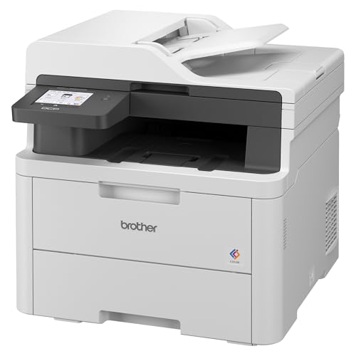 Brother DCPL3560CDW Multifunzione Led a Colori 3 in 1, 26 Ppm, Stampa Fronte, Retro Automatica Fino a 10 Pagine al Minuto, Gigabit Ethernet, WIFI a 5 Ghz Potente e veloce e USB, Vassoio Carta da 250 Fogli