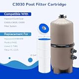 Fil-fresh C3030 Pool Filters Cartridge Compatible with Hayward SwimClear C3030, C3025, C3020, Replaces Hayward CX580XRE, Pleatco PA81, Unicel C-7483, 4×81 sq. ft, 4-Pack