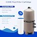 Fil-fresh C3030 Pool Filters Cartridge Compatible with Hayward SwimClear C3030, C3025, C3020, Replaces Hayward CX580XRE, Pleatco PA81, Unicel C-7483, 4×81 sq. ft, 4-Pack