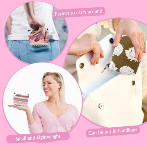 Quickun Coin Purse, Zipper Change Purse Small Zipper Pouch3