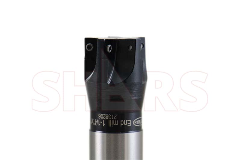 Image of Shars 1-1 /4 inch 90 Degree Square Shoulder Indexable End Mill with 5 PCS of APKT 1003 Inserts 404-2862W+404-6960(5) P[