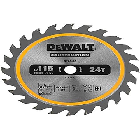 DT20420 TCT Construction Circular Saw Blade 115 x 9.5mm x 24T Cover