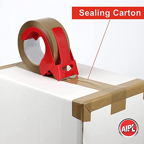 Image of AIPL Heavy Duty Gold Category Brown Packing Tape Packaging Tape Refill Rolls 1 Rolls 72MMX100MTR for Sealing Moving Shipping Office&Storage