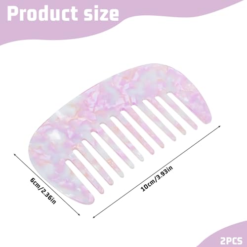 Peines de viaje mini pack de 2 para mujeres miniatura 2