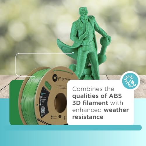 Image of Polymaker ASA Filament 1.75mm Galaxy Green, 1kg ASA 3D Printing Filament, Heat & Weather Resistant - ASA 3D Printer Filament Perfect for Printing Outdoor Functional Parts