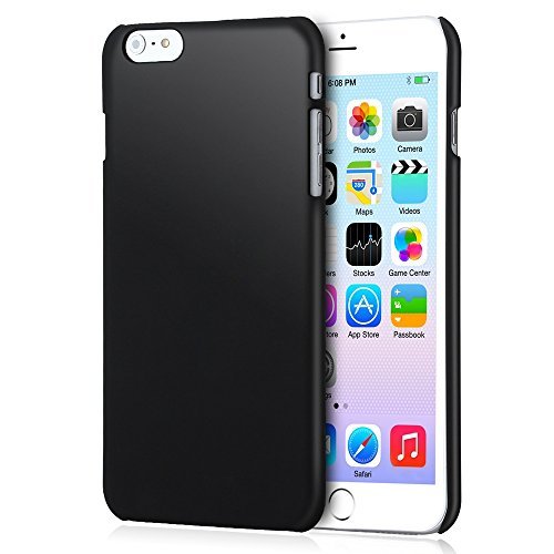 iPhone 6 Plus Case - Noot® Basics Ultra Slim Fit Smooth Black Hard Cover Case for Apple iPhone 6 Plus 6+ with 5.5 inch Screen - Black - Eco Friendly Packaging