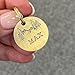 Personalized Dog or Cat Name ID Tag, Identificatio tag for Pets, Hand stamped Durable Metal Tag in aluminium or brass, Hand crafted handmade