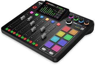 RØDE RØDECaster Pro II All-in-One Production Solution for Podcasting, Streaming, Music Production and Content Creation, Black
