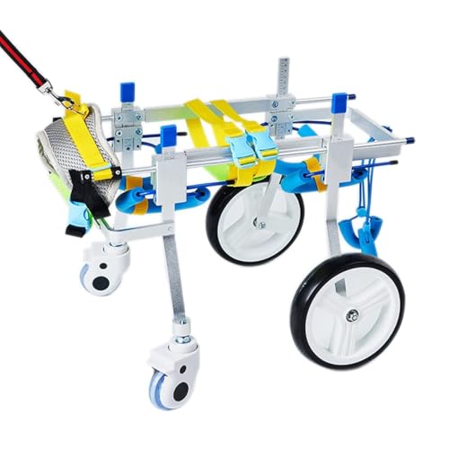 Silla de ruedas para perros discapacitados con carrito Ayu de cuatro ruedas 5