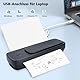 Mobiler Drucker A4, Kleiner Thermodrucker Bluetooth 300DPI Inkless Printer Tragbarer Wireless Handy Printer mit Android und iOS, für Handy Laptop Unterwegs Hause Foto Lernen