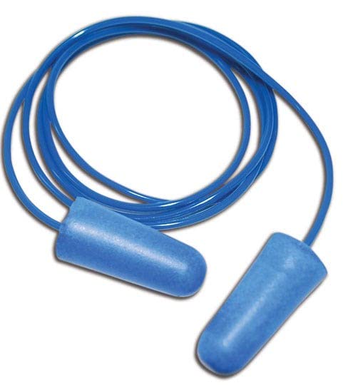 MAGID IHP532C E2 Disposable Metal-Detectable Foam Corded Earplugs, OSFA, Blue, One Size Fits All (Pa