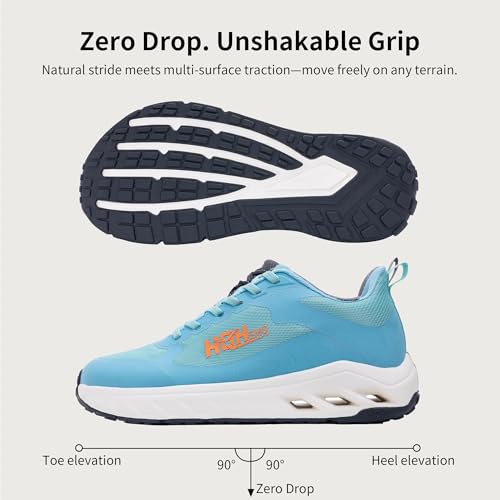 Image of Women Wide-Toe Box Walking Athletic Sneakers Zero Drop Tennis Shoes Wide Width Running Jogging for Gym Outdoor Sport
