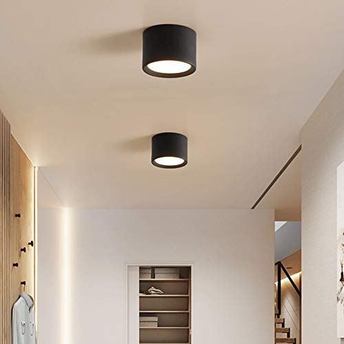 Foco COB negro para pasillo y dormitorio de estilo nórdico 5