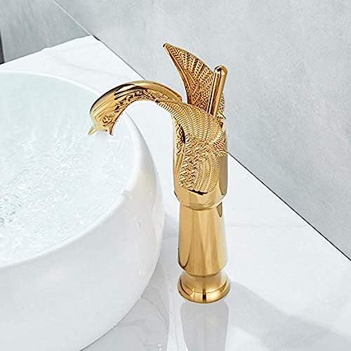 Mitigeur de lavabo monotrou à commande unique eau chaude et froide