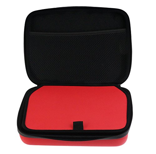 Funda resistente Navitech roja con correa para hombro compatible con ASUS Mini PC miniatura 3