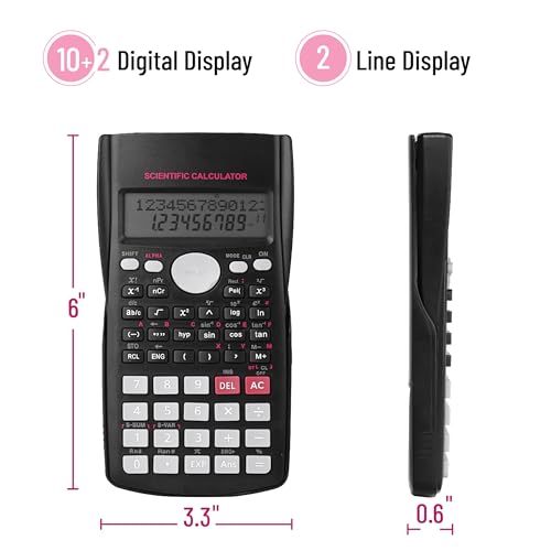 Image of Mr. Pen- Scientific Calculators Bulk, 24 Pack, 2 Line, 240 Functions | 12 Digit Math Calculator Scientific with Protective Hardcover