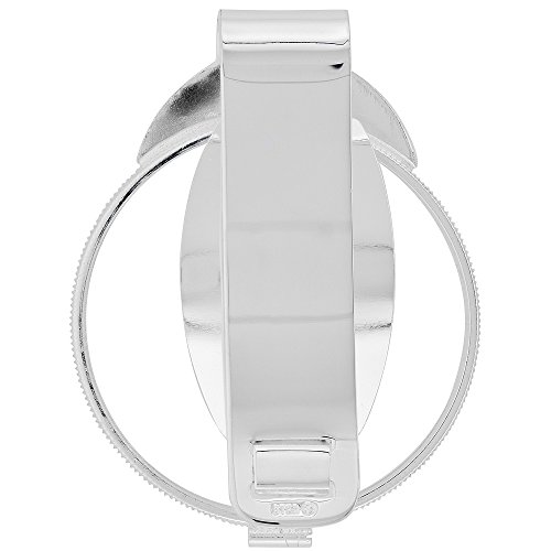 Sterling Silver American Eagle Money Clip Spring Back 1 oz. Silver Dollar Coin Included2