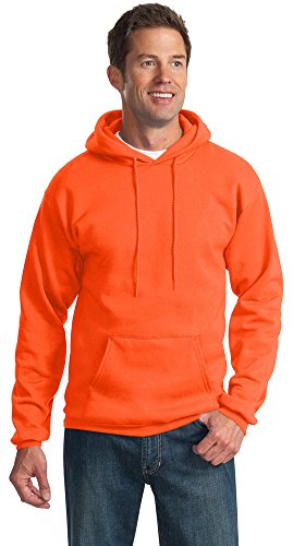 PORT AND COMPANY Tall Pullover Hooded Sweatshirt (PC90HT) Safety Orange, 3XLT PORT AND COMPANY Tall Pullover Hooded Sweatshirt (PC90HT) Safety Orange, 3XLT