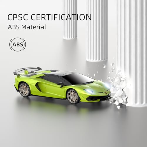 Lamborghini Remote Control Car, 1:24 Scale Electric Sport Racing Hobby Toy Car Lamborghini Model Vehicle for Boys Girls Birthday Gifts, Green - Image 4