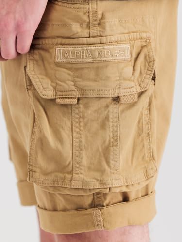 Alpha Industries Herren Crew Short Für Cargos, Sand, 30 EU – Ansicht 6