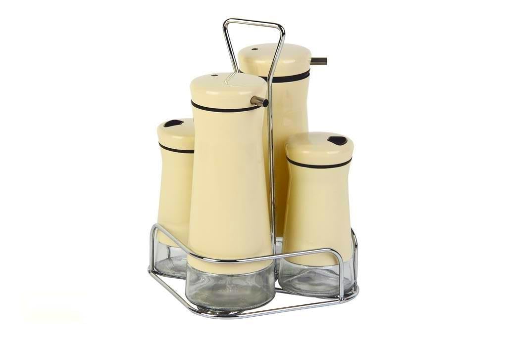 Oliera Beis set da 230 ml e 120 ml, materiale resistente, ideale per l'uso quotidiano in cucina, progettato per condire insalate e piatti.