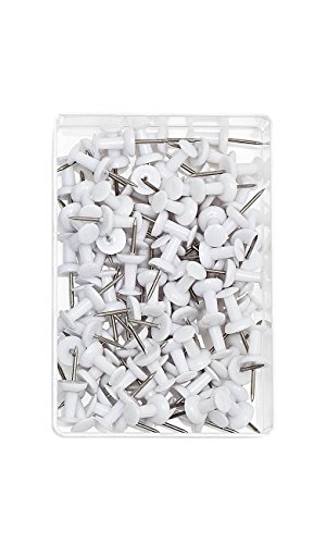 Wedo 54 200 Blanc 100pièce(s) épingle et punaise - épingles et punaises (Blanc, 10 mm, 23 mm, 100 pièce(s))