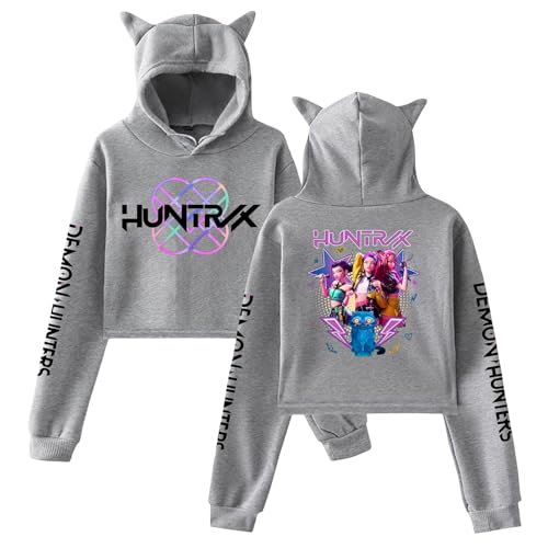 Genérico Sudadera con Capucha KPOP para Mujer, Moda Anime con Est...