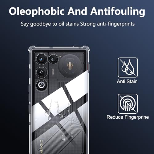 Image of for Red-Magic 11 Air Screen Protector(2 pack) Tempered Glass flim with case,9H Hardness,Anti-Scratch, Case Friendly, Bubble Free,HD Clear
