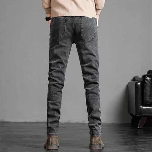 Men's Slim Jeans Spring Fashion Casual Skinny Denim Pants Vintage Streetwear Biker Long Trousers2