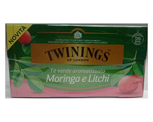 TE VERDE AROMATIZADO MORINGA Y LITCHI 25 BOLSAS TWINGS GREEN TEA