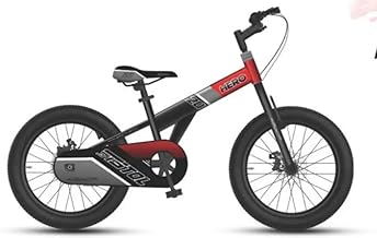 Hero New Pistol | Non-Suspension| SEMI Fat Tyres 20 * 2.40|Power Brakes Wheel Size 16T- 20T (inch) BMX Cycle (Single Speed, Black Red) (20t)