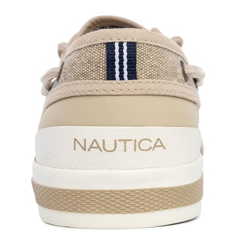 Image of Nautica Men's Casual Boat Shoes, Moc-Toe Loafers with Cushioned Insole, Deck Fashion Sneaker