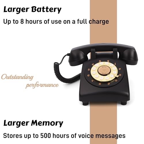 Image of RetroVox Audio Guest Book Wedding Phone Guestbook Easy to Use & Fun Engagements Anniversaries Baby Showers Graduation Record Personalized Audio Messages